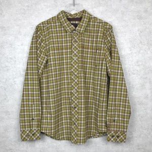 PrAna Men's Gingham Long Sleeve Button Down Shirt